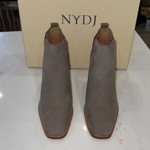 NYDJ Taupe Ankle Boots